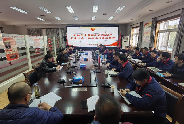 公司召開(kāi)會(huì)議傳達(dá)集團(tuán)公司黨建工作、紀(jì)檢工作會(huì)議精神